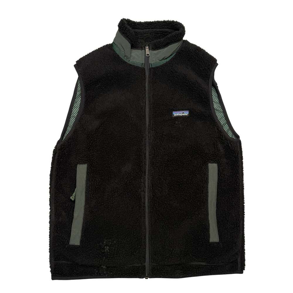 Vintage 90s Patagonia Retro X PEF Deep Pile Fleece Vest Men's Medium Gorpcore